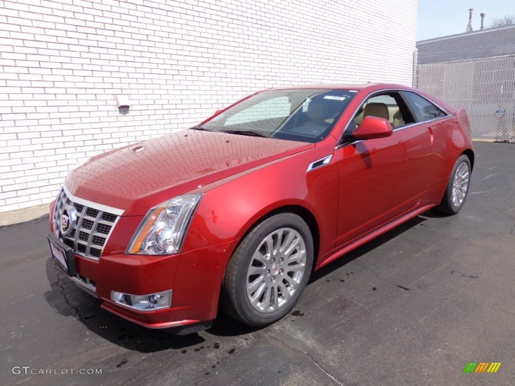 Red Obsession Tintcoat 2014 Cadillac CTS Coupe Exterior Photo #92567849