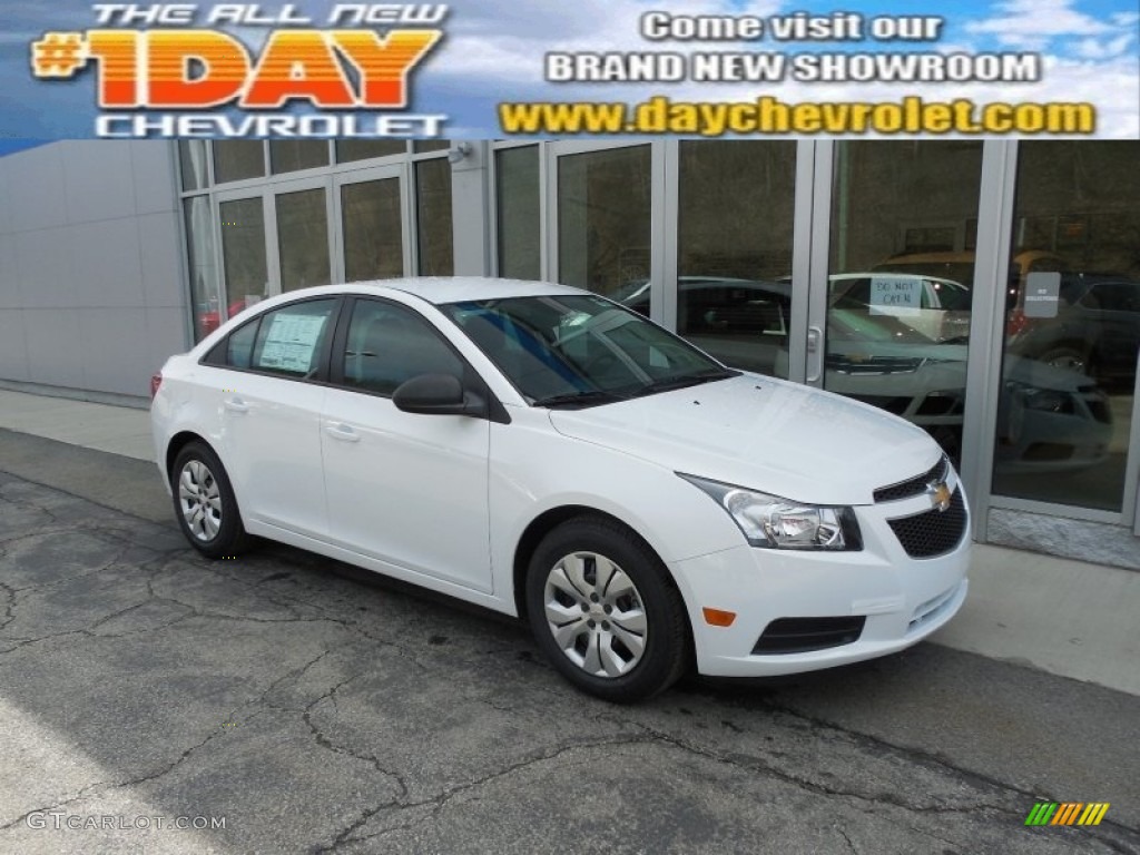 2014 Cruze LS - Summit White / Jet Black/Medium Titanium photo #1