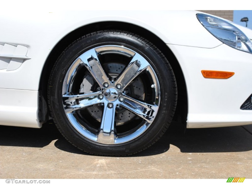 2009 SL 550 Roadster - Diamond White Metallic / Black photo #2