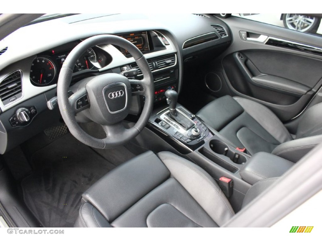 Black Interior 2011 Audi A4 2.0T Sedan Photo #92573529