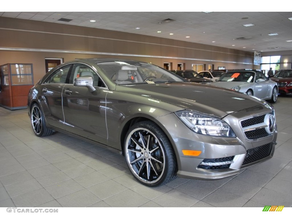 Indium Grey Metallic 2013 Mercedes-Benz CLS 550 4Matic Coupe Exterior Photo #92573834
