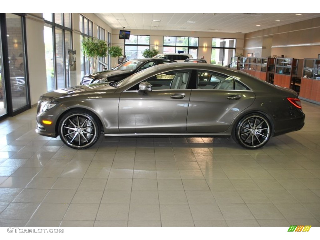 Indium Grey Metallic 2013 Mercedes-Benz CLS 550 4Matic Coupe Exterior Photo #92573975