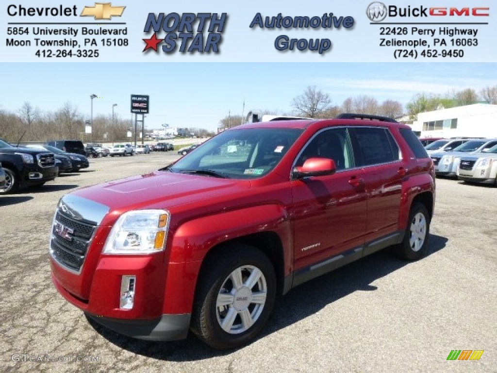 2014 Terrain SLT AWD - Crystal Red Tintcoat / Jet Black photo #1