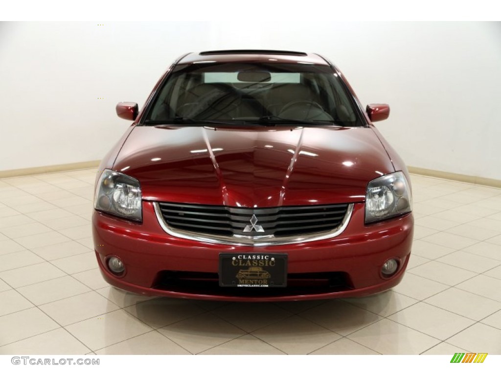 2007 Galant ES - Ultra Red Pearl / Black photo #2