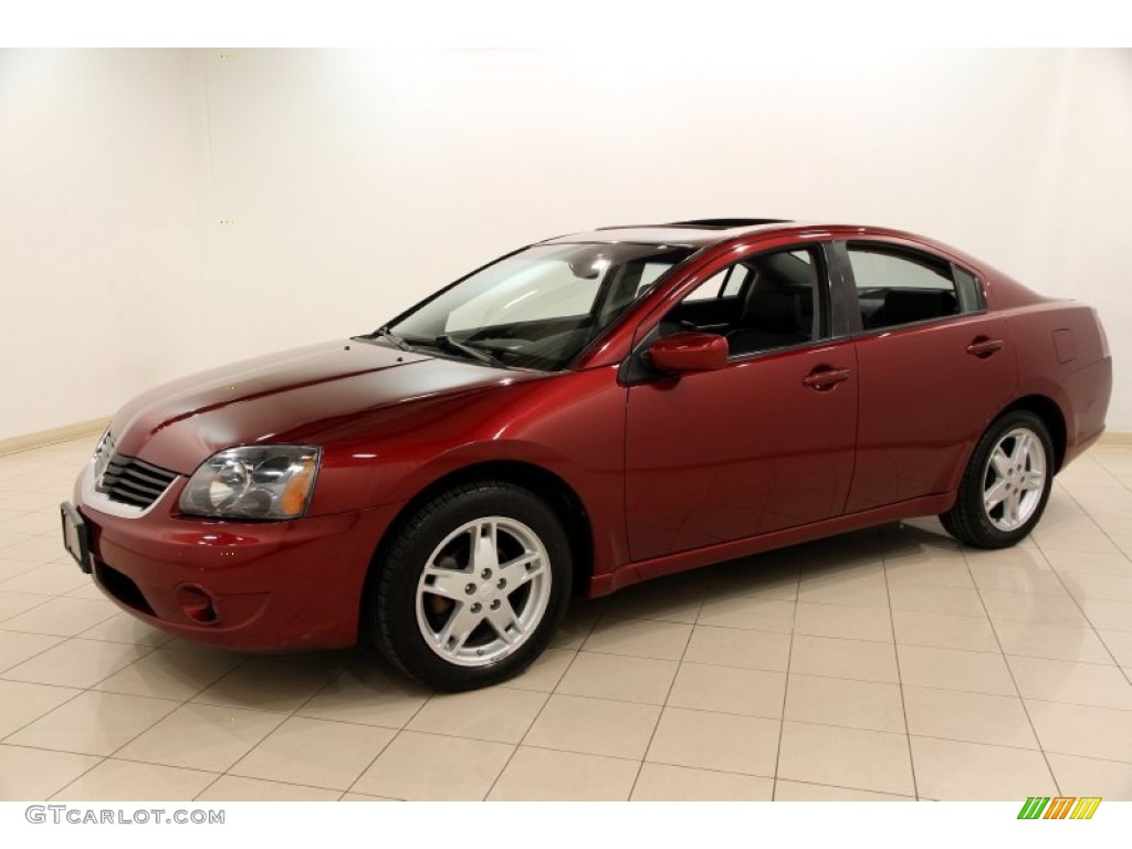 2007 Galant ES - Ultra Red Pearl / Black photo #3