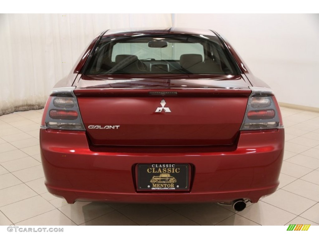2007 Galant ES - Ultra Red Pearl / Black photo #14