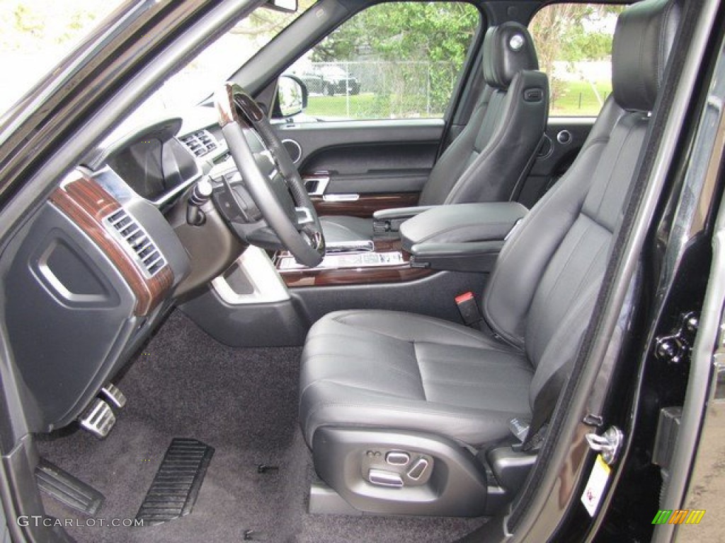 Ebony/Ebony Interior 2014 Land Rover Range Rover Supercharged Photo #92576924