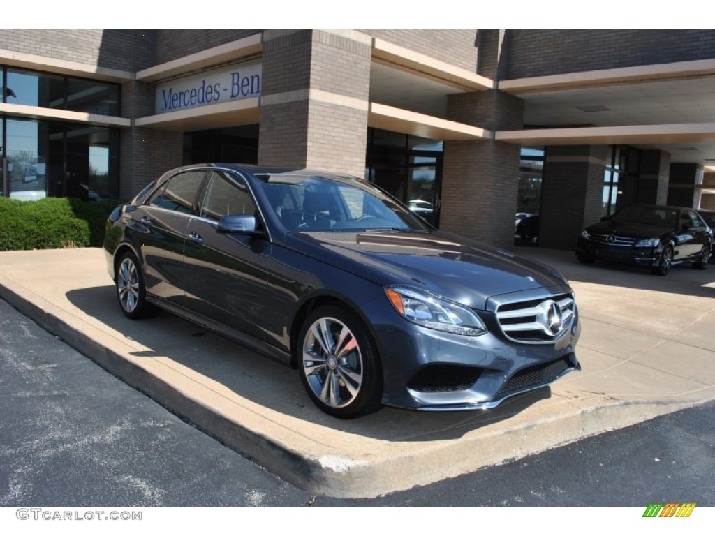 2014 E 350 4Matic Sedan - Steel Gray Metallic / Black photo #1