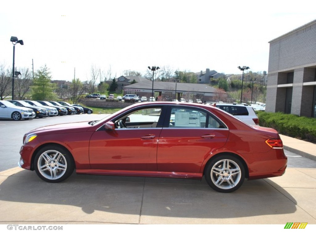 2014 E 350 4Matic Sedan - Hyacinth Red Metallic / Silk Beige/Espresso Brown photo #4