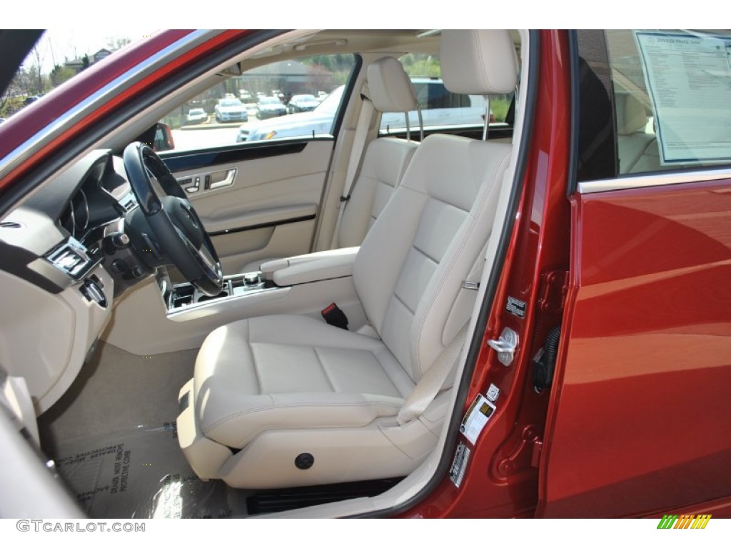 Silk Beige/Espresso Brown Interior 2014 Mercedes-Benz E 350 4Matic Sedan Photo #92577469