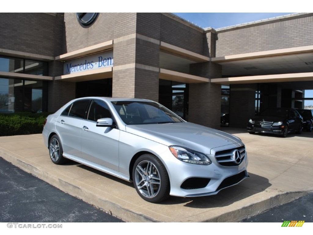 2014 E 350 4Matic Sedan - Iridium Silver Metallic / Black photo #1