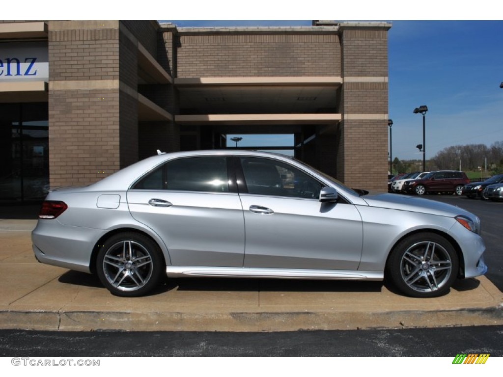 2014 E 350 4Matic Sedan - Iridium Silver Metallic / Black photo #2