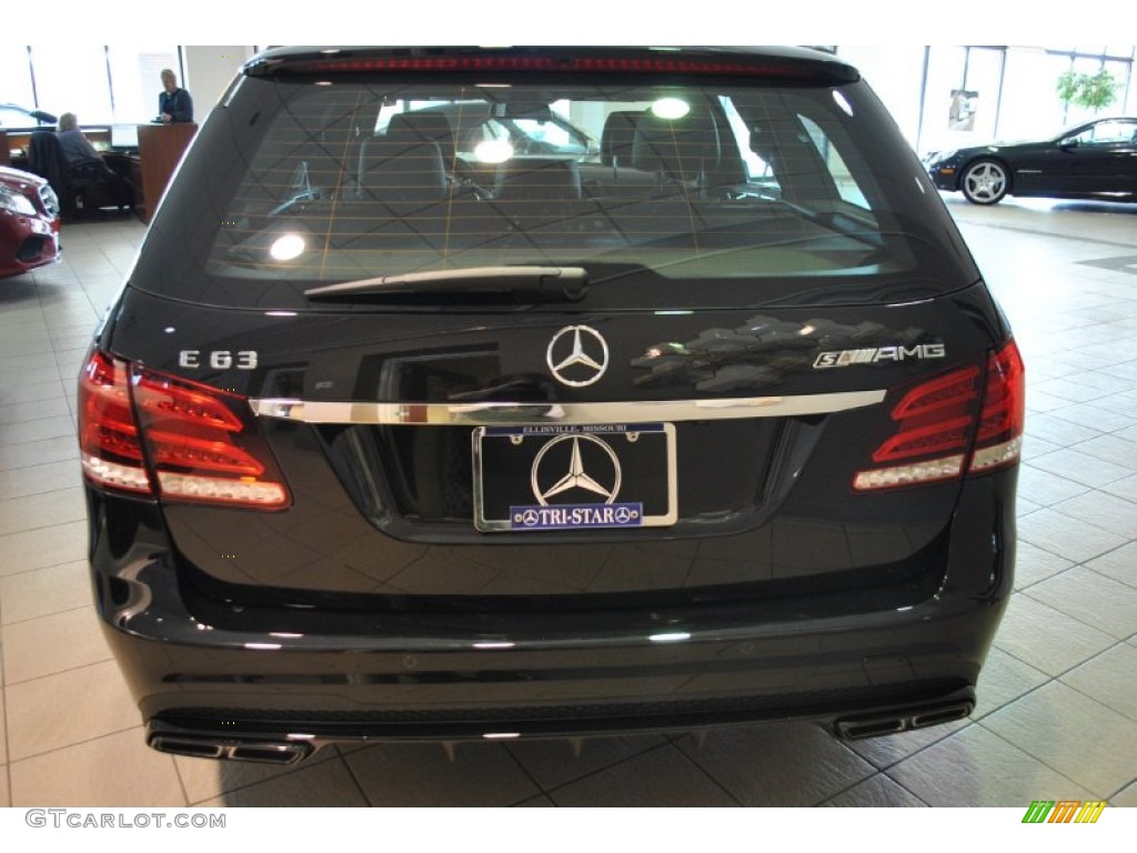 2014 E 63 AMG S-Model Wagon - Obsidian Black Metallic / Black photo #3