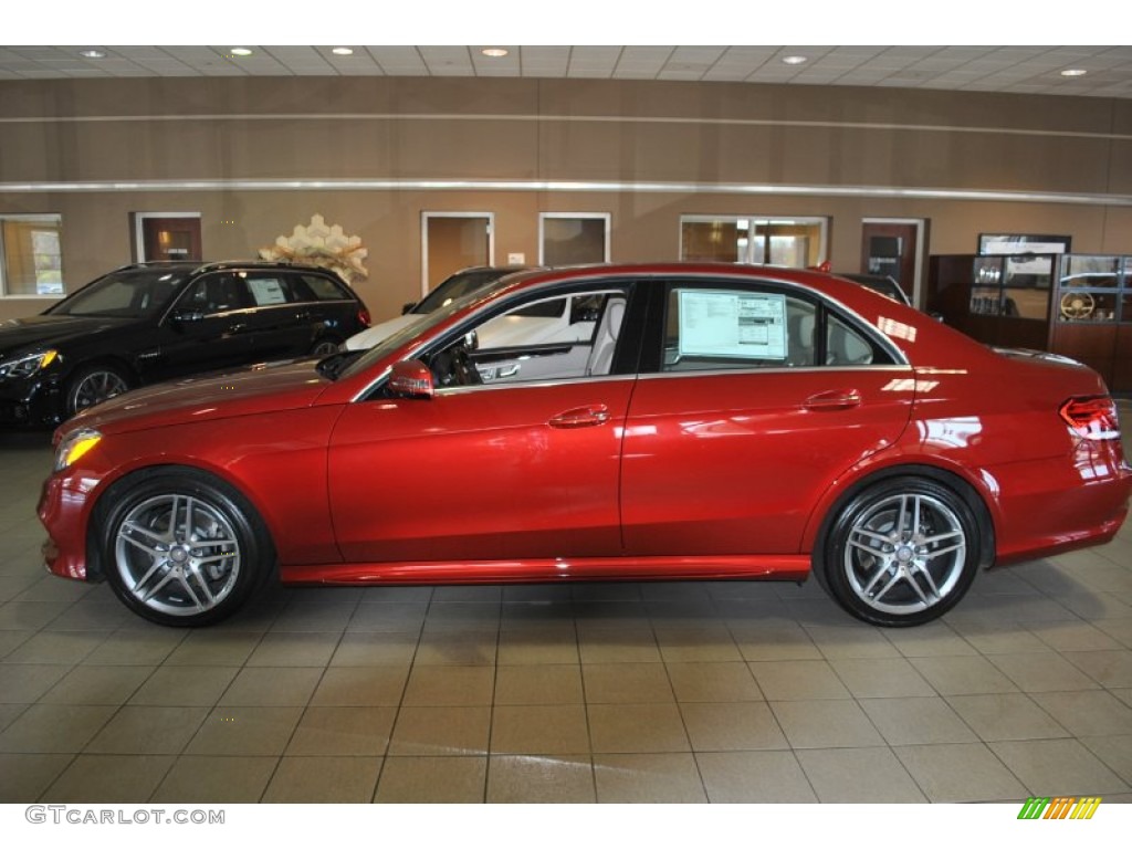 2014 E 350 4Matic Sedan - Hyacinth Red Metallic / Silk Beige/Espresso Brown photo #3