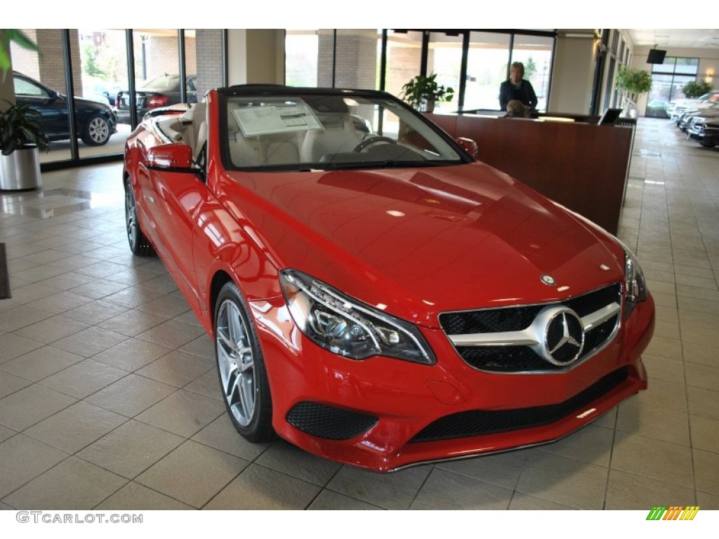 2014 E 350 Cabriolet - Mars Red / Silk Beige/Espresso Brown photo #1