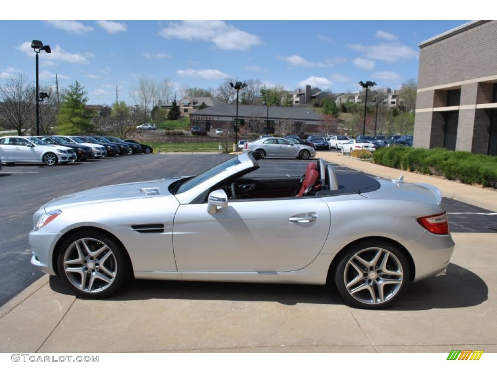 Iridium Silver Metallic 2014 Mercedes-Benz SLK 350 Roadster Exterior Photo #92579684