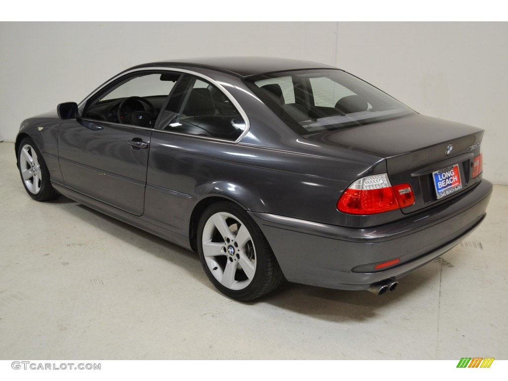 2005 3 Series 325i Coupe - Sparkling Graphite Metallic / Black photo #6