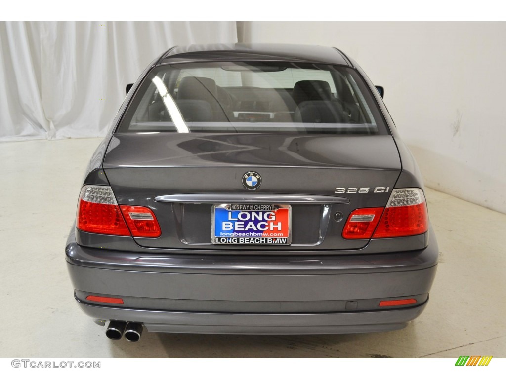 2005 3 Series 325i Coupe - Sparkling Graphite Metallic / Black photo #7