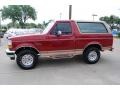 1995 Electric Current Red Pearl Ford Bronco Eddie Bauer 4x4  photo #4