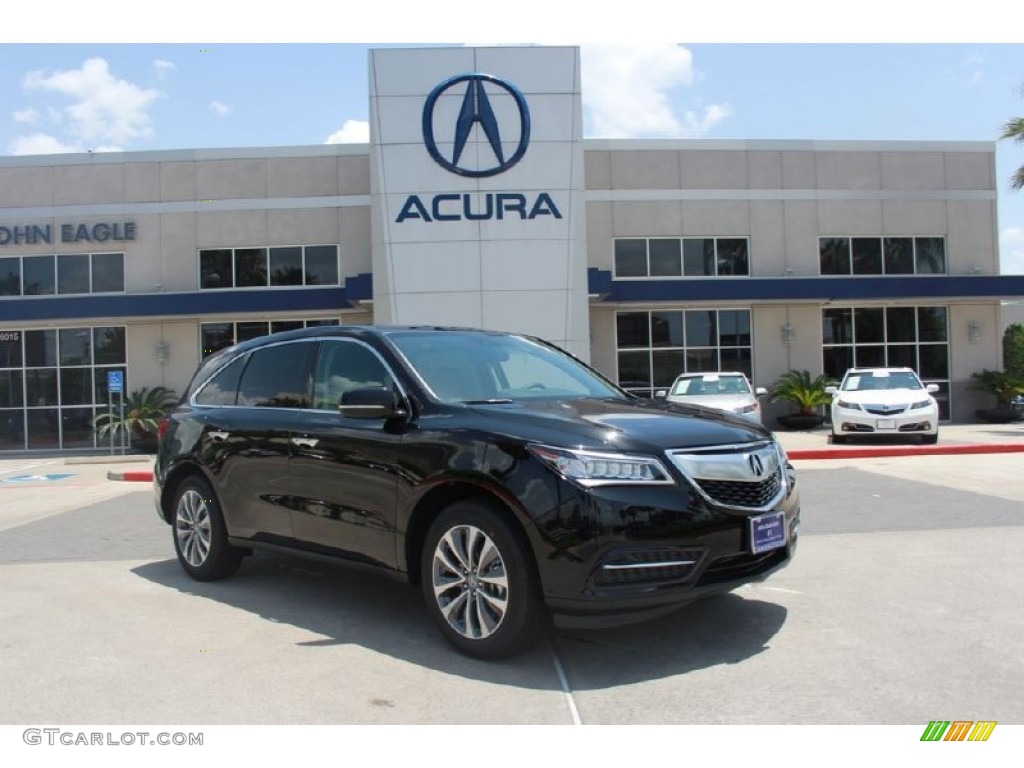 2014 MDX Technology - Crystal Black Pearl / Ebony photo #1