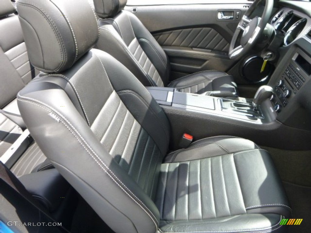 2014 Mustang V6 Premium Convertible - Grabber Blue / Charcoal Black photo #10