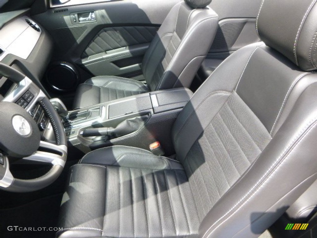 2014 Mustang V6 Premium Convertible - Grabber Blue / Charcoal Black photo #14