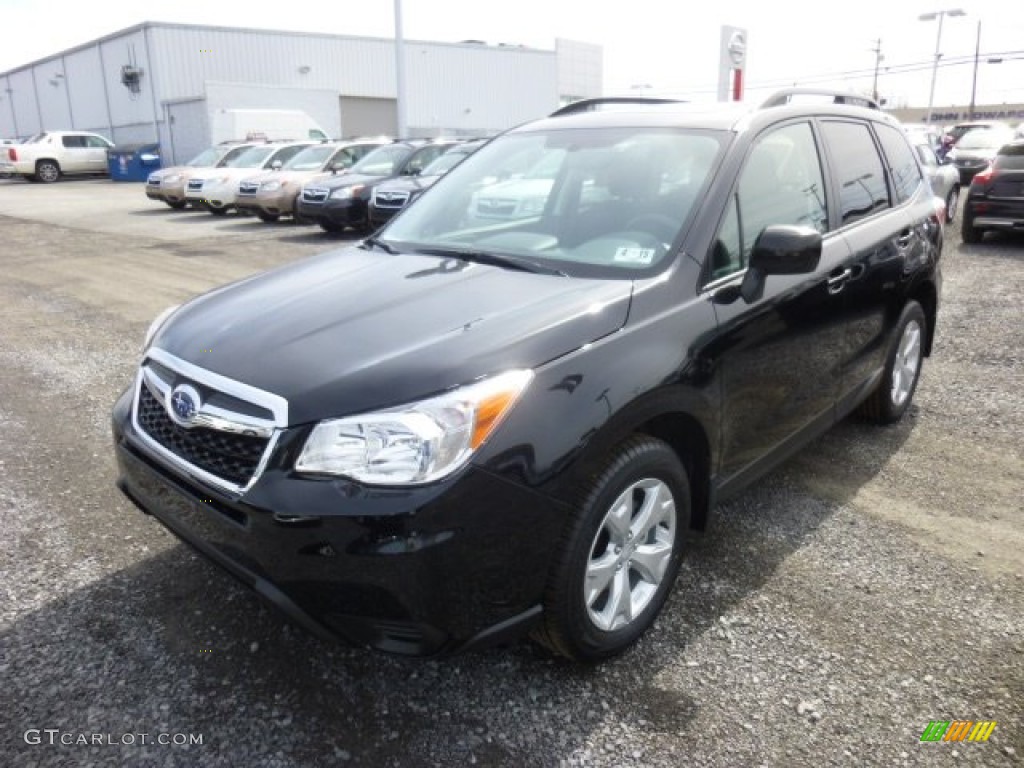 Crystal Black Silica 2015 Subaru Forester 2.5i Premium Exterior Photo #92584745
