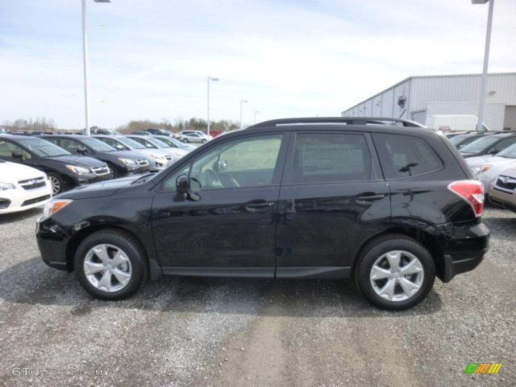Crystal Black Silica 2015 Subaru Forester 2.5i Premium Exterior Photo #92584760