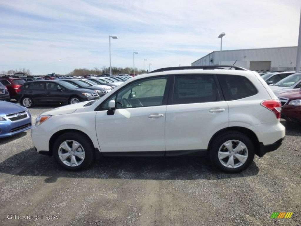 Satin White Pearl 2015 Subaru Forester 2.5i Premium Exterior Photo #92585381