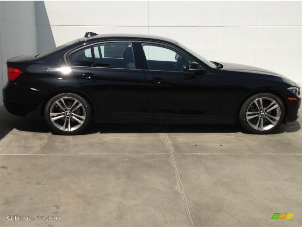 2014 3 Series 328i Sedan - Jet Black / Black photo #2