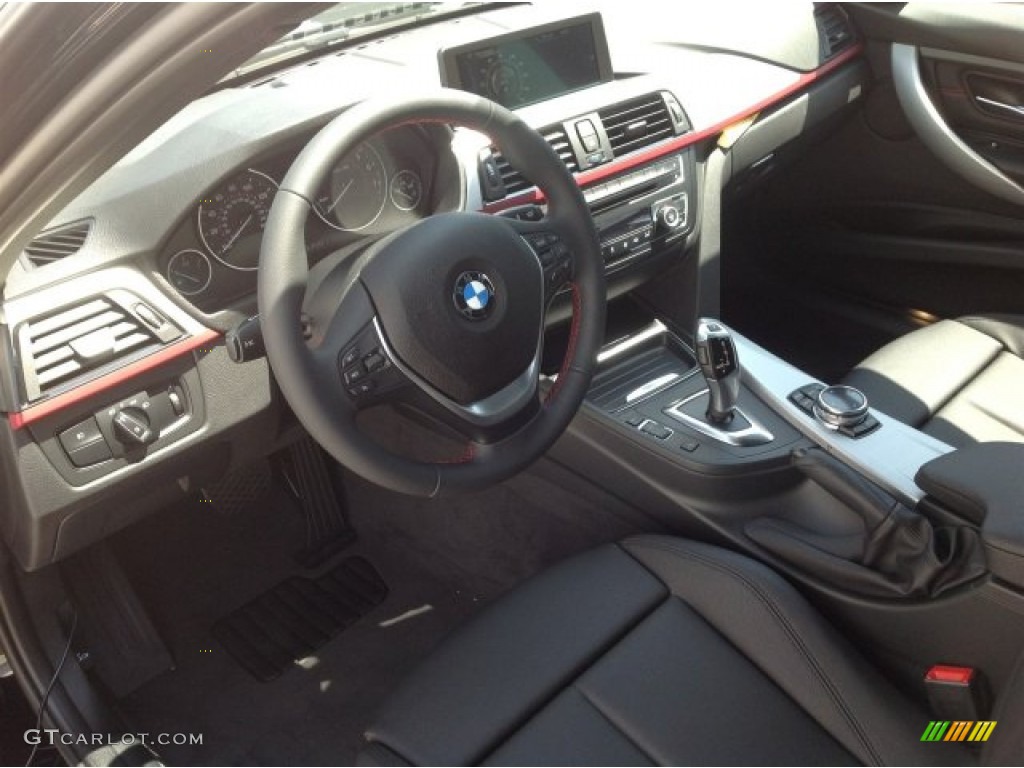 2014 3 Series 328i Sedan - Jet Black / Black photo #6