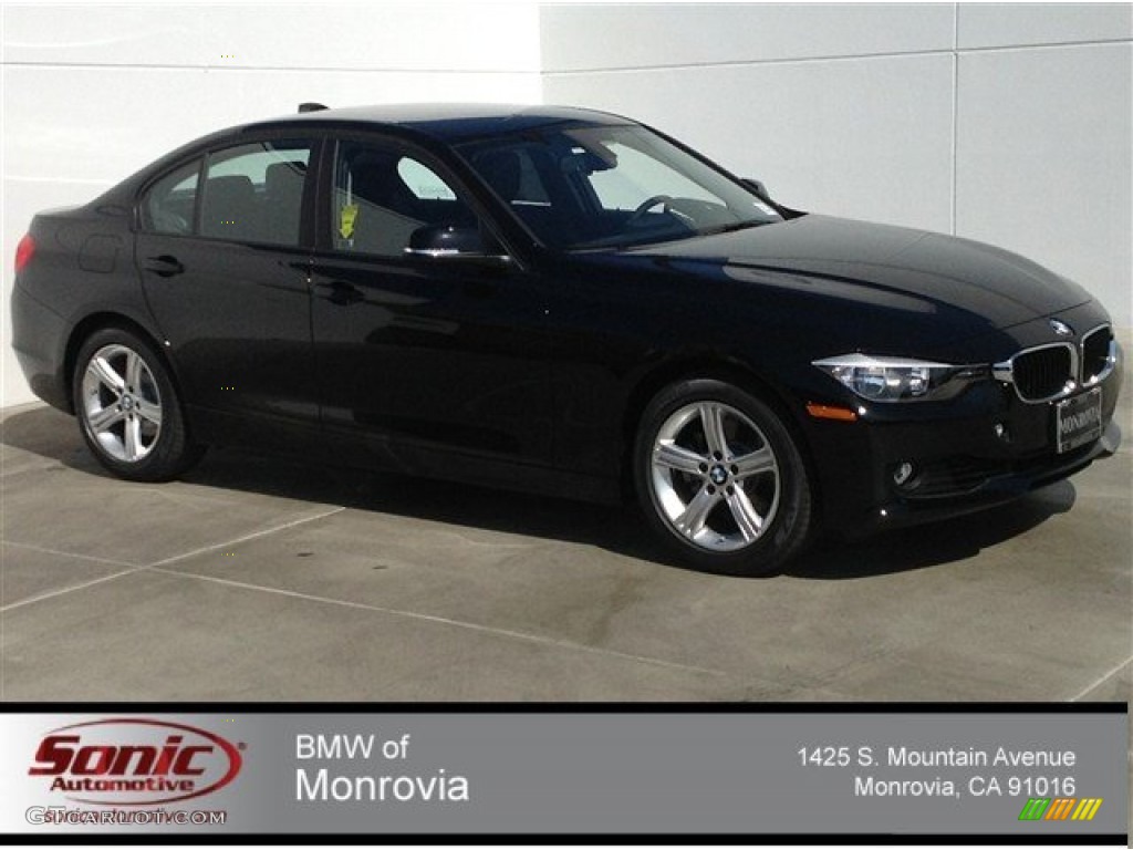 2014 3 Series 328i Sedan - Jet Black / Black photo #1