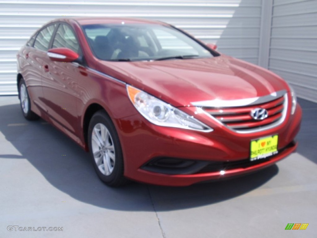 2014 Sonata GLS - Venetian Red / Gray photo #2