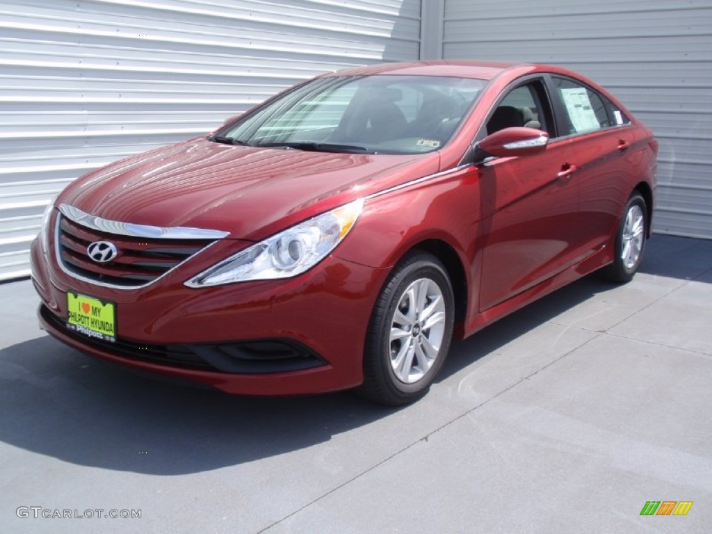 2014 Sonata GLS - Venetian Red / Gray photo #7