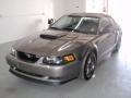 2002 Mineral Grey Metallic Ford Mustang GT Coupe  photo #1