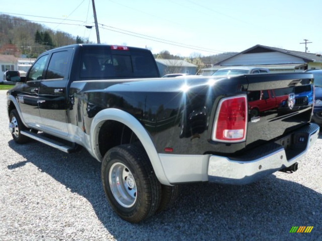 Black 2014 Ram 3500 Laramie Crew Cab 4x4 Dually Exterior Photo #92591285
