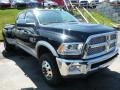 Front 3/4 View of 2014 3500 Laramie Crew Cab 4x4 Dually