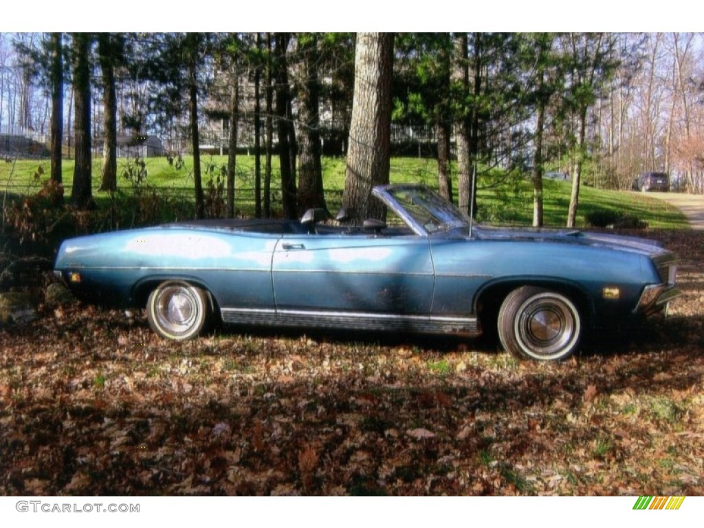 Medium Blue Metallic 1971 Ford Torino GT Convertible Exterior Photo #92592164