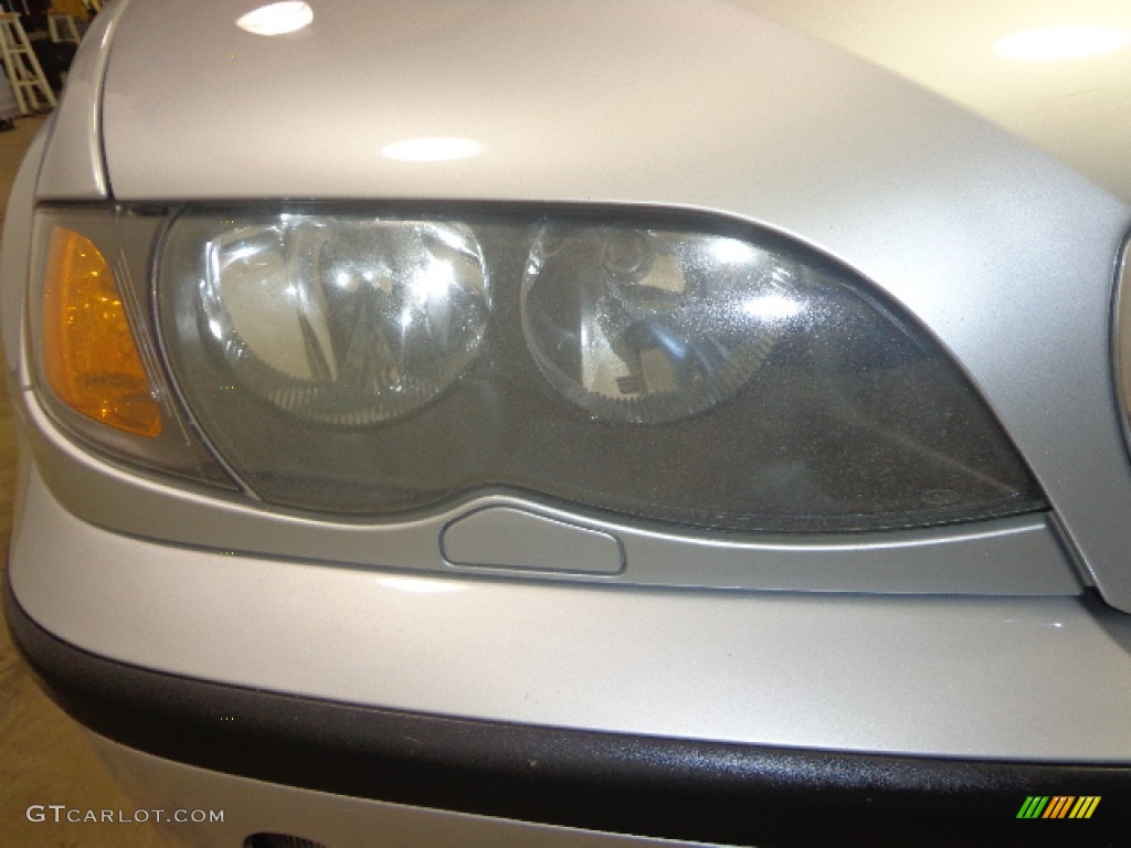 2002 3 Series 325i Sedan - Titanium Silver Metallic / Black photo #11