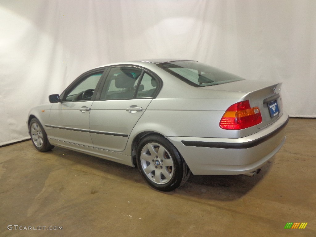 2002 3 Series 325i Sedan - Titanium Silver Metallic / Black photo #15
