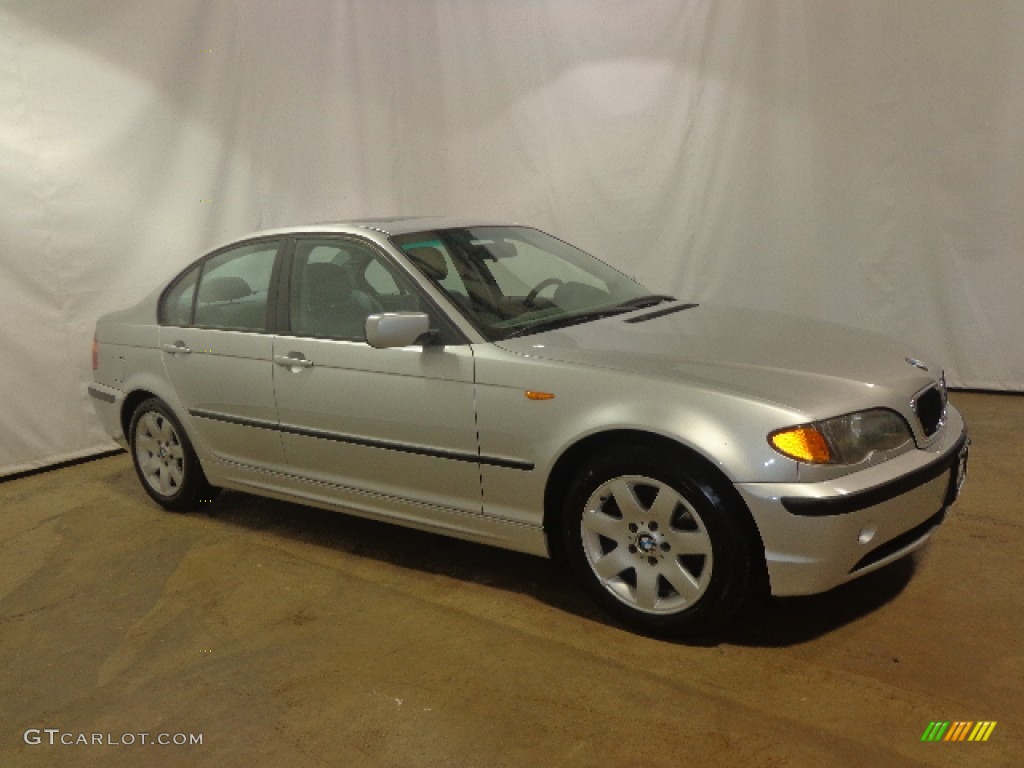 2002 3 Series 325i Sedan - Titanium Silver Metallic / Black photo #21