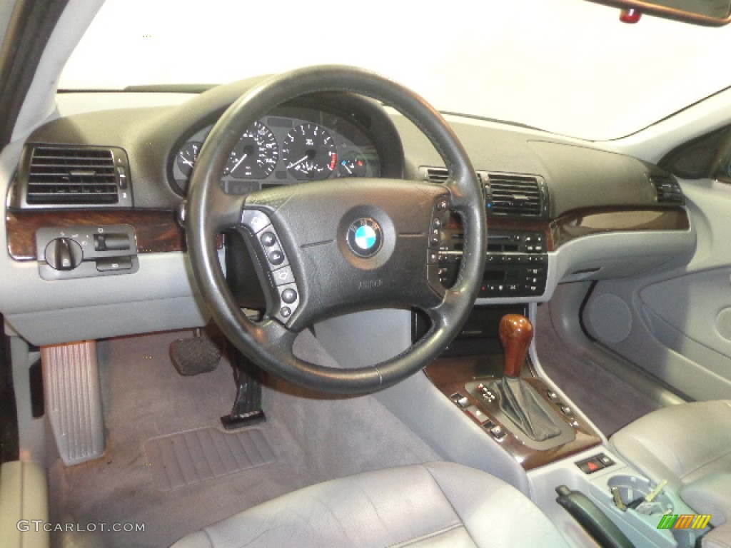 2002 3 Series 325i Sedan - Titanium Silver Metallic / Black photo #26