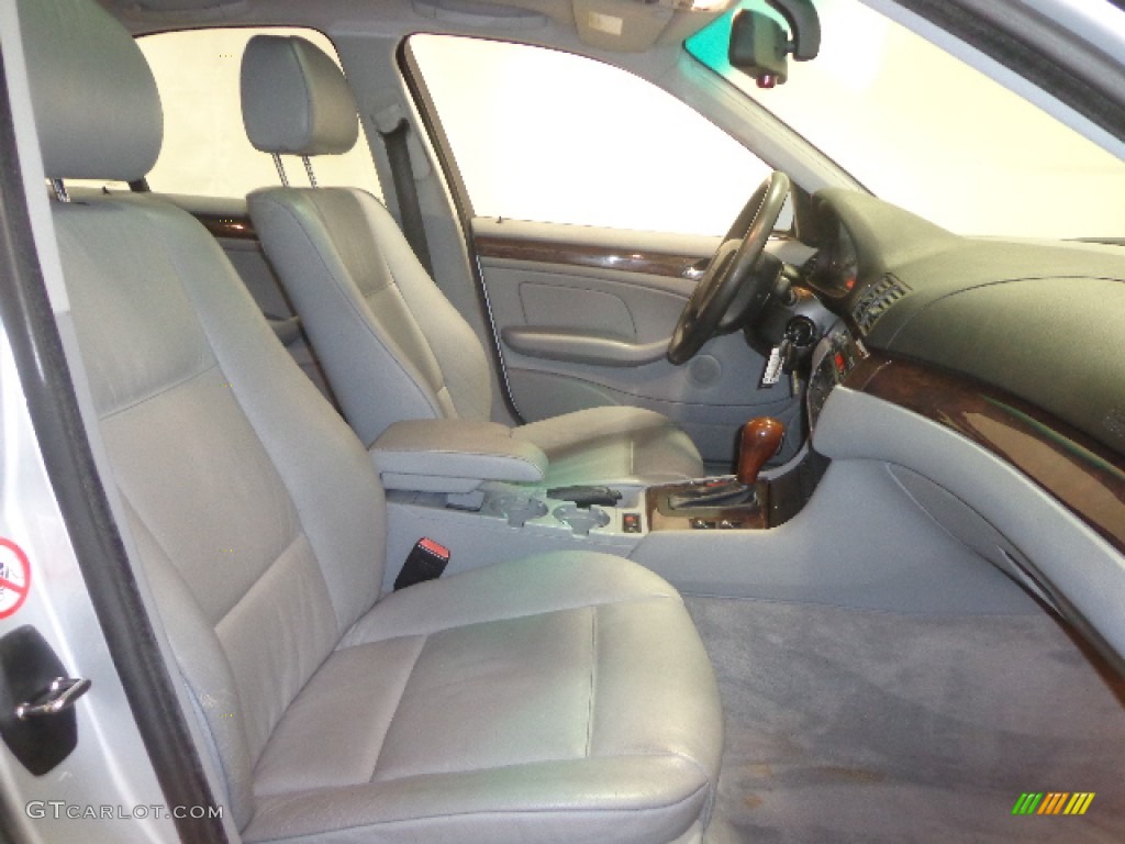 2002 3 Series 325i Sedan - Titanium Silver Metallic / Black photo #38
