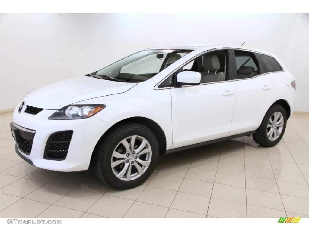 Crystal White Pearl Mica 2010 Mazda CX-7 s Touring Exterior Photo #92593408