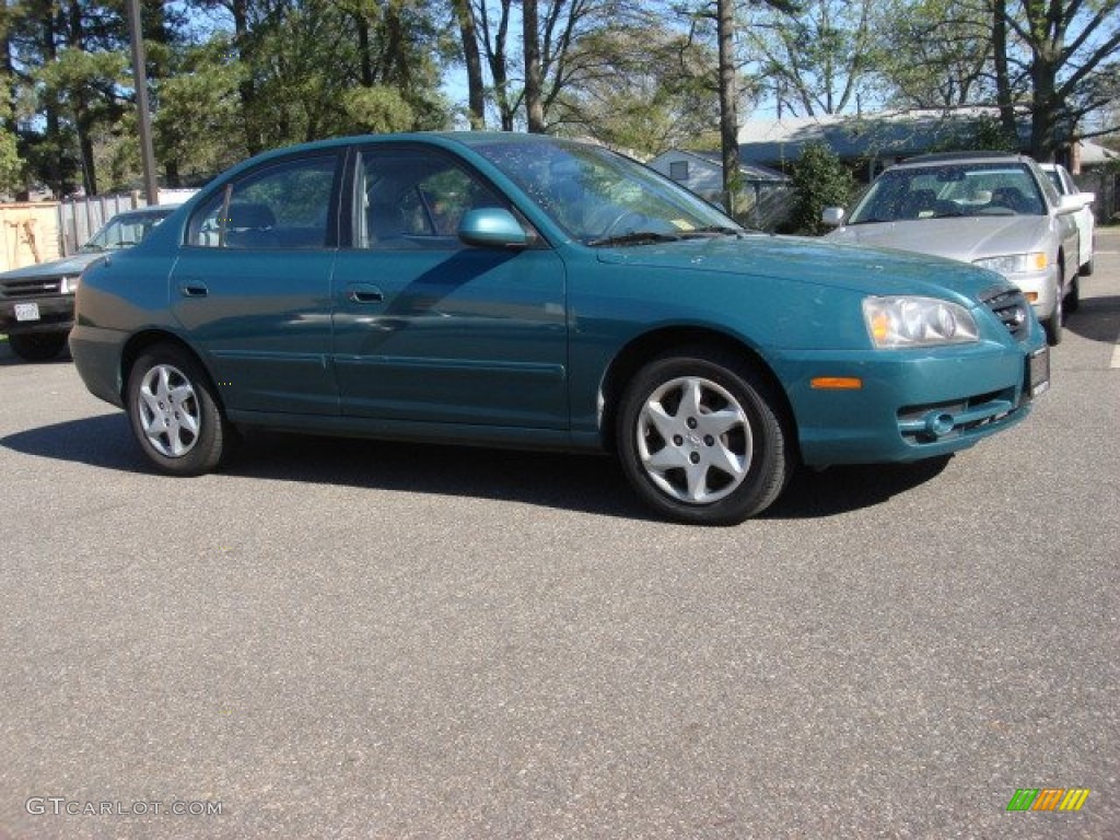 2006 Elantra GLS Sedan - Spruce Green / Beige photo #2