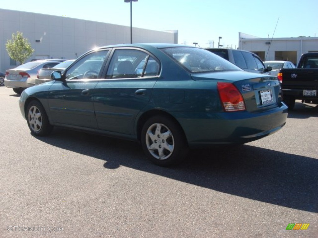 2006 Elantra GLS Sedan - Spruce Green / Beige photo #4