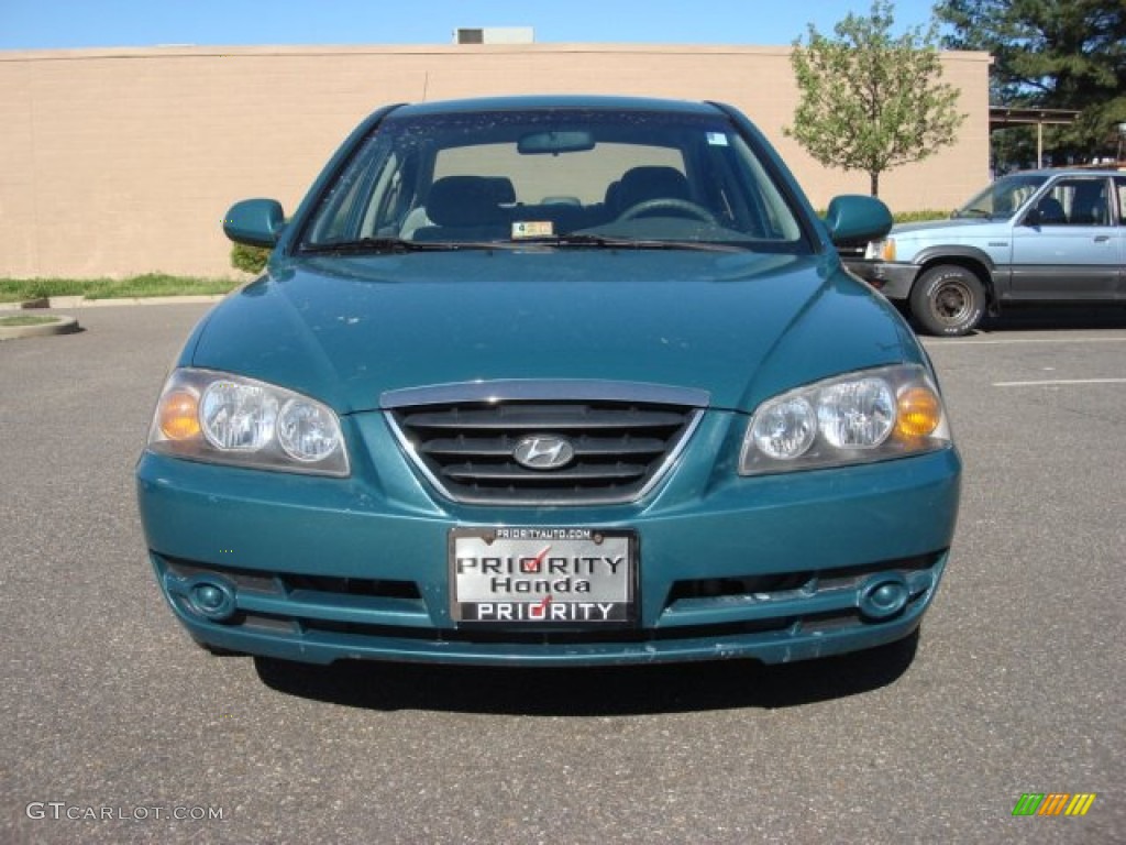 2006 Elantra GLS Sedan - Spruce Green / Beige photo #6