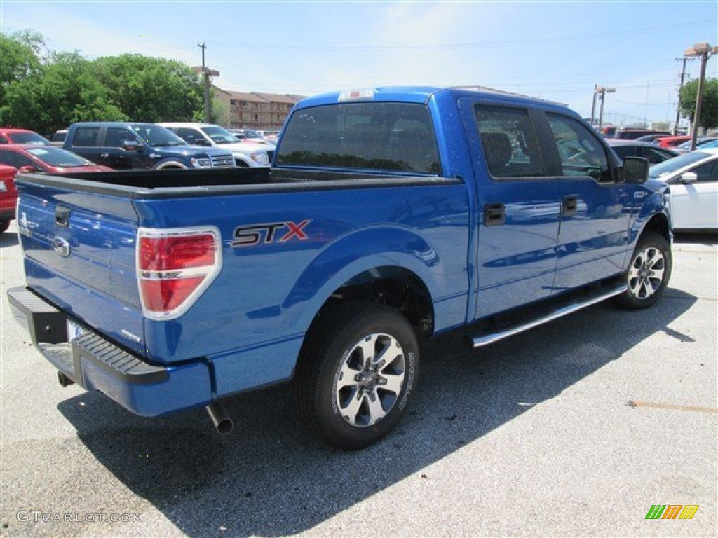 2014 F150 STX SuperCrew - Blue Flame / Steel Grey photo #7