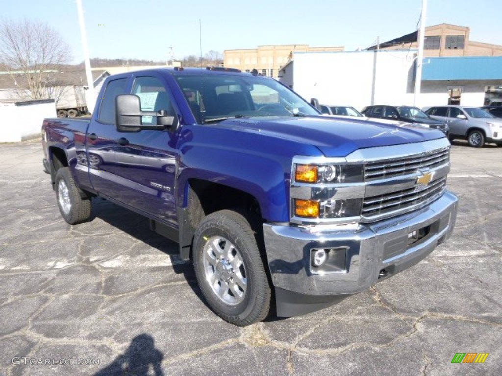 Blue Topaz Metallic 2015 Chevrolet Silverado 2500HD LT Double Cab 4x4 Exterior Photo #92599031