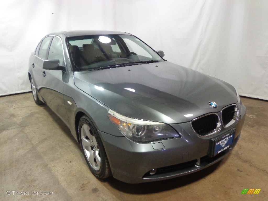 2005 5 Series 530i Sedan - Titanium Grey Metallic / Black photo #1